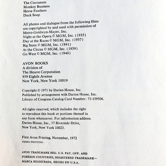 Why a Duck? about Marx Brothers Movies by Richard Anobile 1971 Hardcover Book - Picture 6 of 16